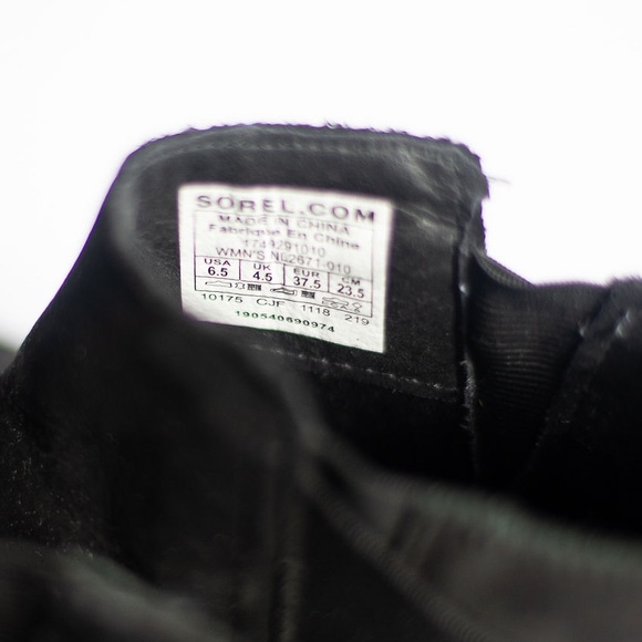 Sorel Women's Black Emelie NL2671-010 Waterproof Ankle Chelsea Boots 6.5 - Picture 3 of 7